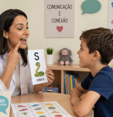 Terapia de fala e linguagem para crianças