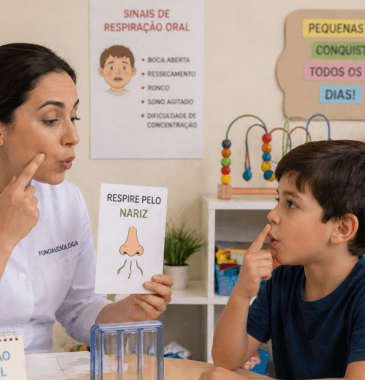 Terapia para crianças com respiração oral